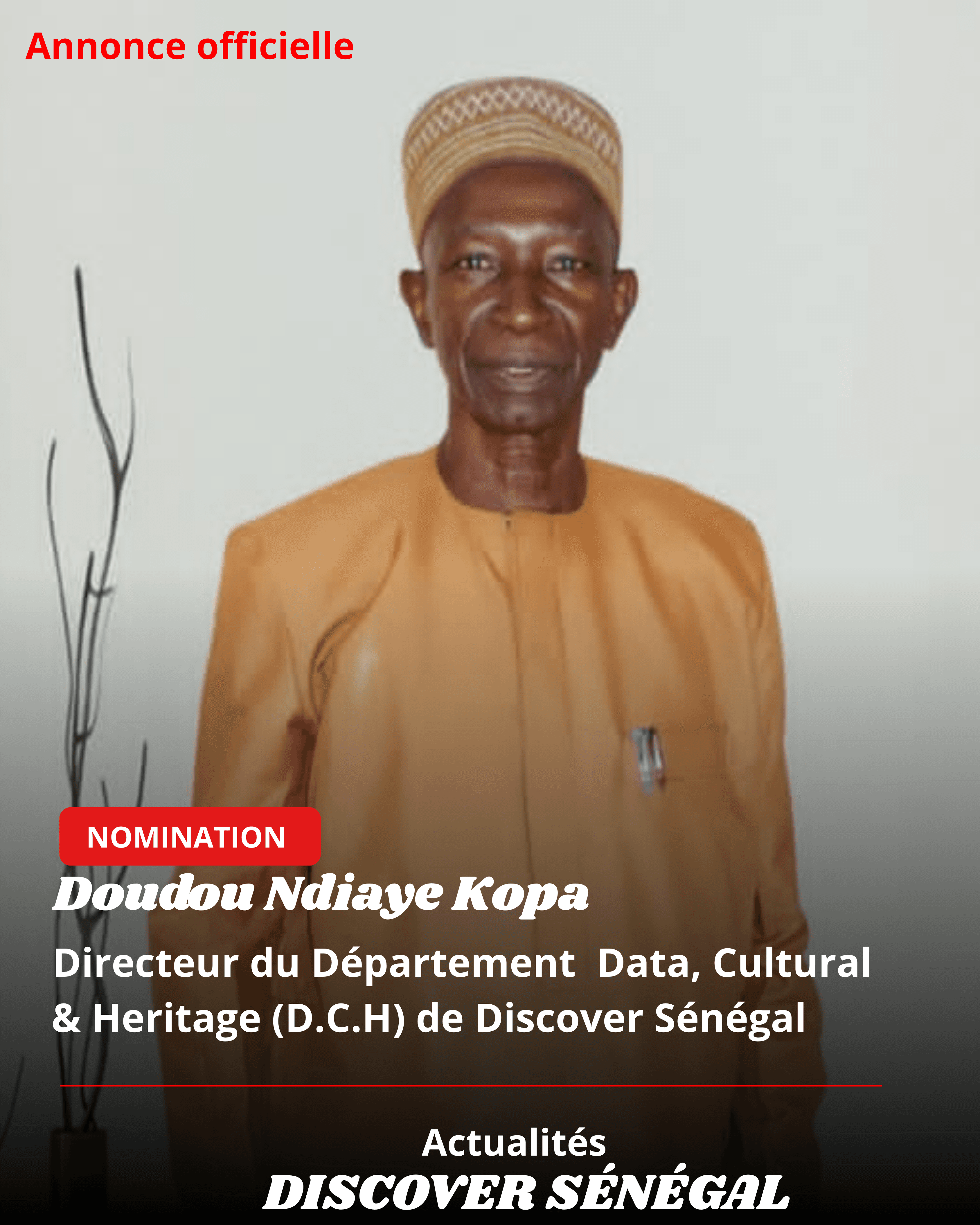 Doudou Ndiaye Kopa nommé Directeur du Département Data, Cultural & Heritage de Maadi AI